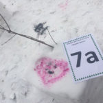 Конкурс рисунков на снегу "Зимние цветы"